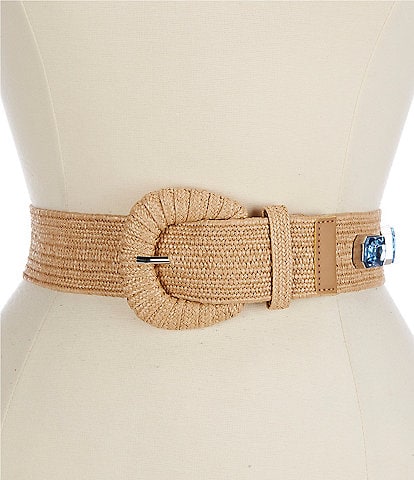 Gianni Bini x DANNIJO Jewel Embellished Stretch Fabric Belt