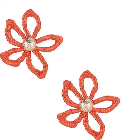 Gianni Bini x Shea Leigh Mills Poppy Flower Drop Earrings