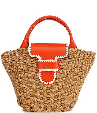 Gianni Bini x Shea Leigh Mills Spritz Whipstitch Top Handle Tote Bag