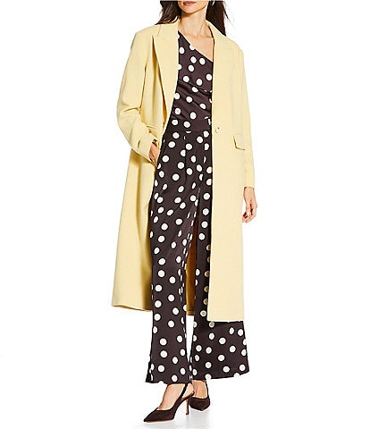 Gianni Bini x Sydney Silverman The Jenna Wool Blend Single Breasted Notch Collar Coat