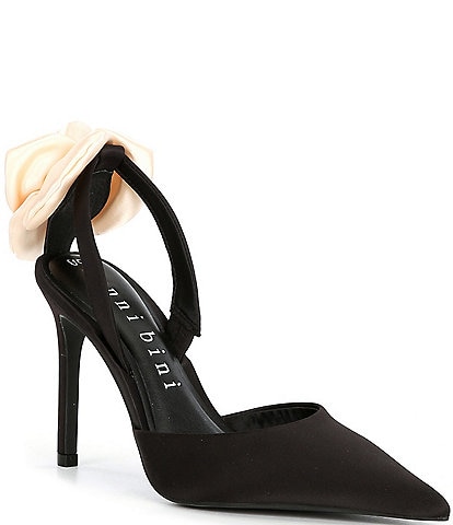 Black Patent Pointed-Toe Ankle-Strap Pumps - CHARLES & KEITH UK