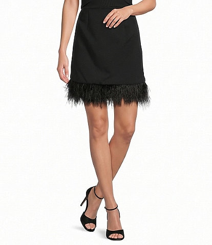 Gibson & Latimer Feather Trim Skirt