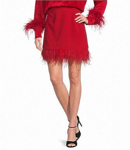 Gibson & Latimer Feather Trim Skirt