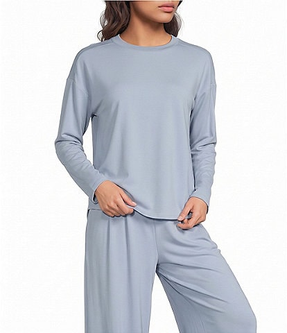 Gibson & Latimer Knit Solid Drop Shoulder Top
