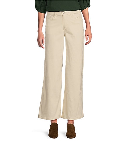 Gibson & Latimer Perfect Fit Palazzo Crop Twill Pants