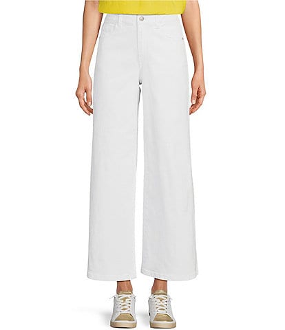 Gibson & Latimer Perfect Fit Palazzo Crop Twill Pants