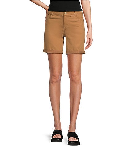 Gibson & Latimer Perfect Fit Rolled Cuff Twill Shorts
