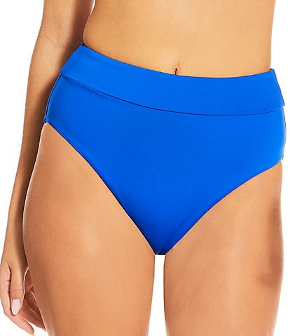 Gibson & Latimer Solid High Waist Swim Bottom