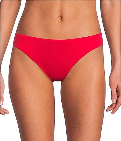  Solid Twist Front Halter Swim Top