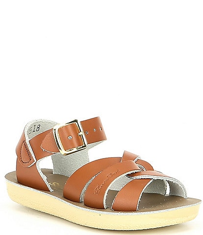 Saltwater Sandals by Hoy Girls' Swimmer Water-Friendly Leather Sandals (Youth)