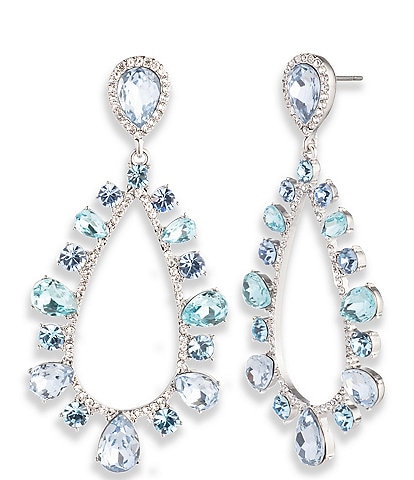 Givenchy Blue Orbital Stone Drop Earrings