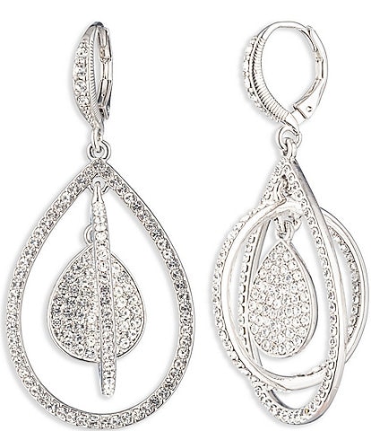 Givenchy Crystal Pave Orbital Earrings