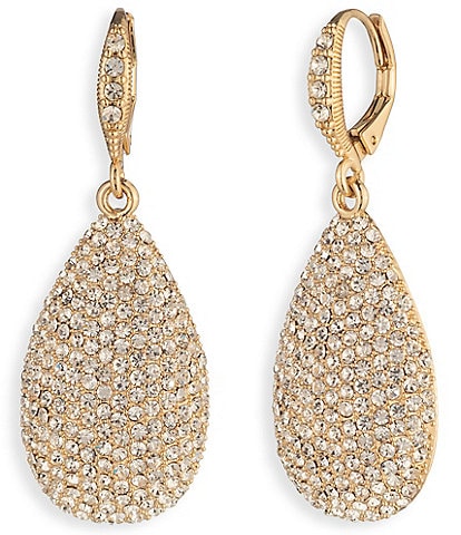 Givenchy Crystal Pave Pear Drop Earrings