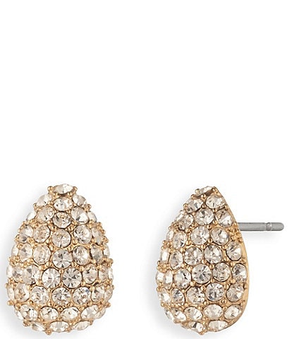 Givenchy Crystal Pave Pear Stud Earrings