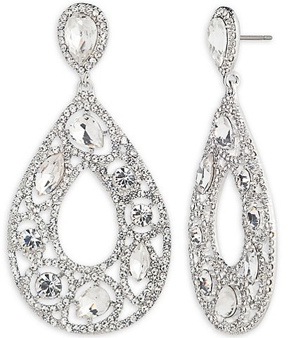 Givenchy Crystal PE Pear Orbital Drop Earrings