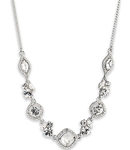 Givenchy Crystal White Frontal Collar Necklace