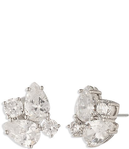 Givenchy CZ Cluster Stud Earrings
