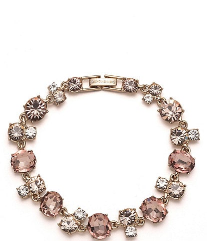 Givenchy Gold Vintage Rose Crystal Flex Line Bracelet