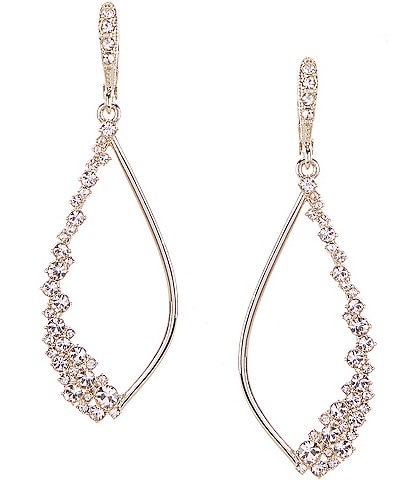 Givenchy Crystal Open Drop Earrings