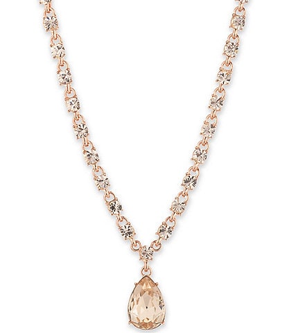 Givenchy Pear Stone Short Pendant Necklace