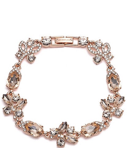 Givenchy Rose Gold Crystal Line Bracelet