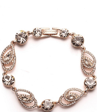 Givenchy Rose Gold Pave Pear Flex Line Bracelet