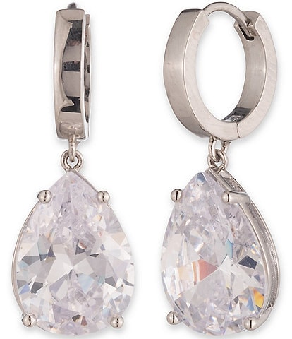 Givenchy Crystal Hoop Drop Earrings