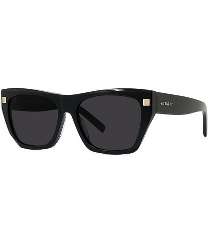 Givenchy Unisex GV Day 55mm Solid Black Square Sunglasses