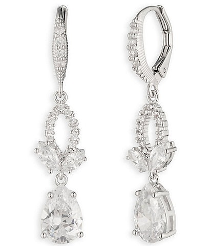 Givenchy Viney Rhinestone Double Drop Earrings