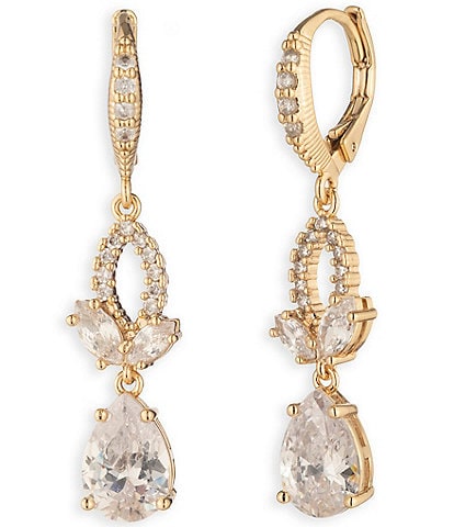 Givenchy Viney Rhinestone Double Drop Earrings
