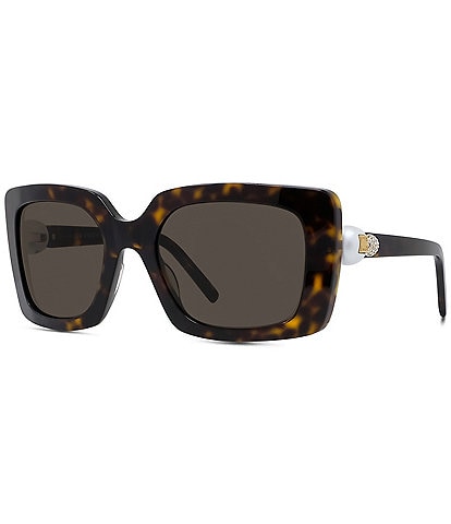 Givenchy Women's Pearl 55mm Havana Rectangle Sunglasses