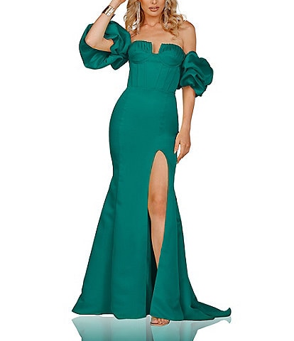 Dillards emerald clearance green dress