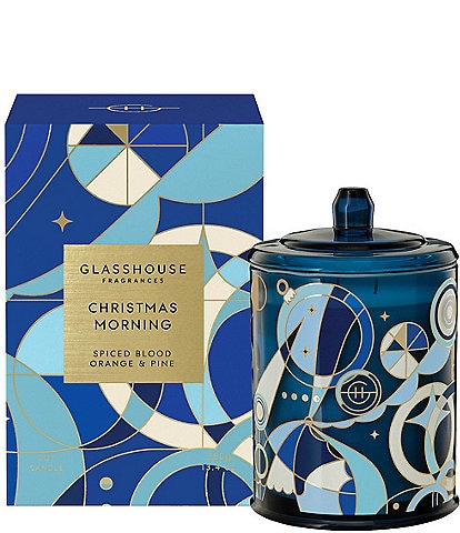 Glasshouse Fragrances Christmas Morning Spiced Blood Orange & Pine Triple Scented Candle, 13.4 oz.