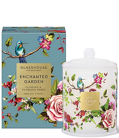 Glasshouse Fragrances Limited Edition Enchanted Garden 13.4 oz. Scented Candle