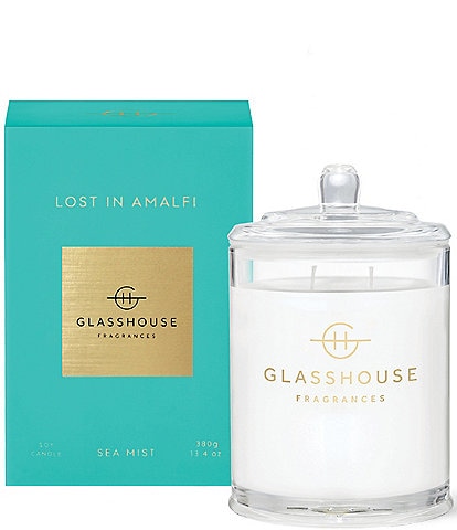 Glasshouse Fragrances Lost In Amalfi 13.4 oz Triple Scented Candle Sea Mist