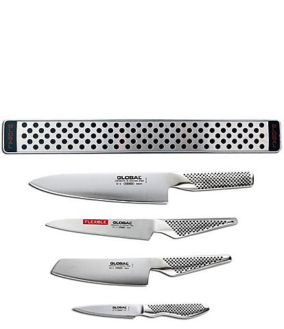 Global Classic 5-Piece Magnetic Knife Bar Set