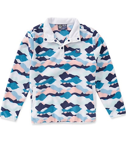 GOAT USA Big Boys Polar Fleece Snap Placket Pullover
