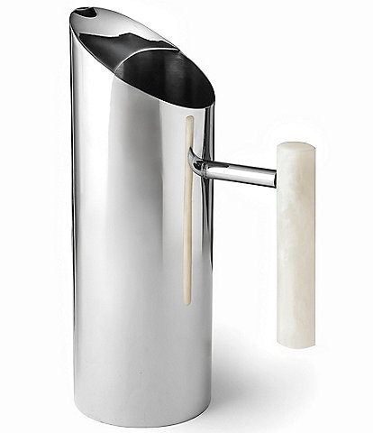 Godinger Azure Collection White Stainless Pitcher, 58.5 oz