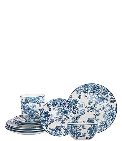 Godinger Banbury Porcelain 12-Piece Dinnerware Set