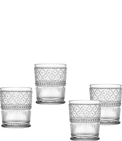 Godinger Claro Double Old Fashioned Glasses, Set of 4