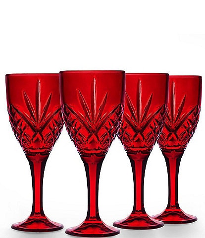 Godinger Dublin Red Goblets, Set of 4