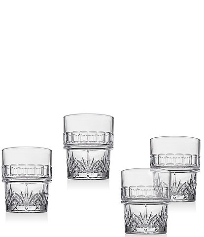 Godinger Dublin Stackable Double Old Fashioned, Set of 4