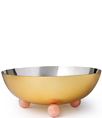 Godinger Hyaline Collection Footed Salad Bowl, 12"