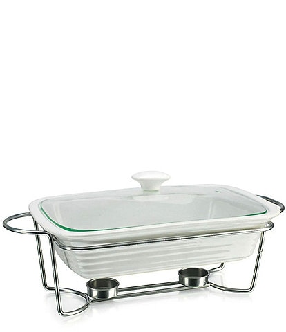Godinger Kitchen Chemistry 2 Quart Rectangular Baker With Stand