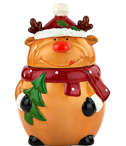 Godinger Reindeer Cookie Jar