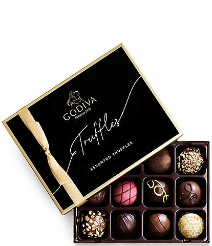 Godiva 12-Piece Signature Chocolate Truffles Gift Box