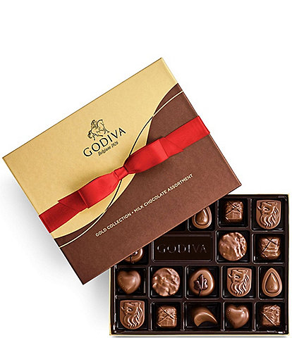 Godiva Gold Collection Holiday 18-Piece Assorted Milk Chocolate Gift Box