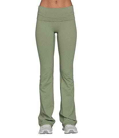 GOLD HINGE Essential Foldover High Rise Flare Pants