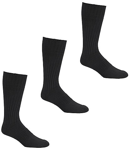Gold Label Roundtree & Yorke Big & Tall Casual Crew Socks 3-Pack
