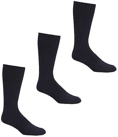 Gold Label Roundtree & Yorke Big & Tall Casual Crew Socks 3-Pack